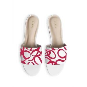 NEW ALEPEL women's ribbon slide sandal in pink